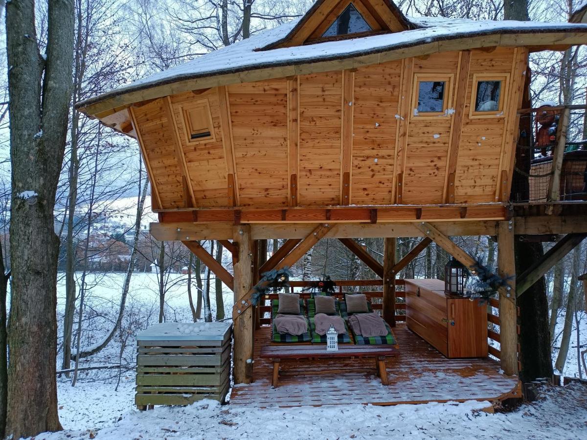 Treehous Sneznik S Wellness Otel Dolní Morava Dış mekan fotoğraf